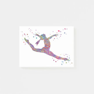 Notas Post-it® chica de gimnasia