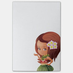 Notas Post-it® Chica de Hula