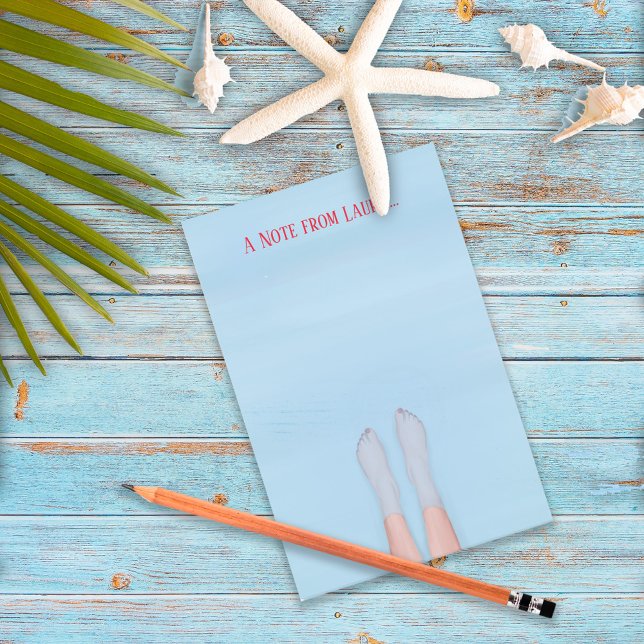 Notas Post-it® Chica de playa Personalizado Guay Ocean Cabin Cute (Subido por el creador)
