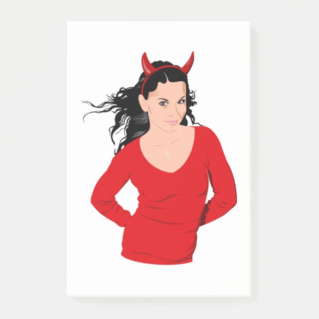 NOTAS POST-IT® CHICA DEVIL (Anverso)