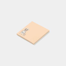 Notas Post-it® Chica elegante paseando con su gato