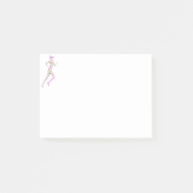 Notas Post-it® Chica en ejecución (Anverso)