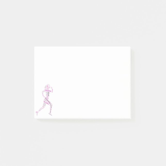 Notas Post-it® Chica en ejecución (Anverso)