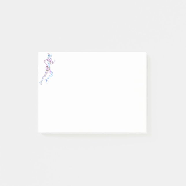 Notas Post-it® Chica en ejecución (Anverso)