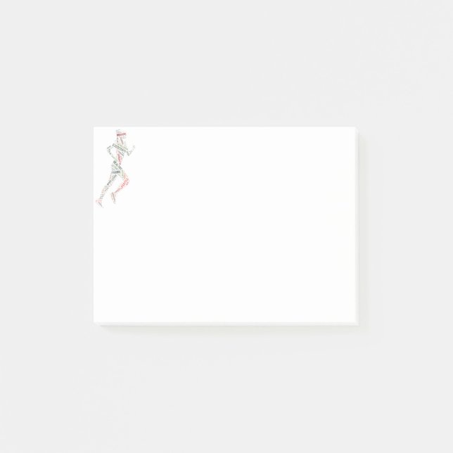 Notas Post-it® Chica en ejecución (Anverso)