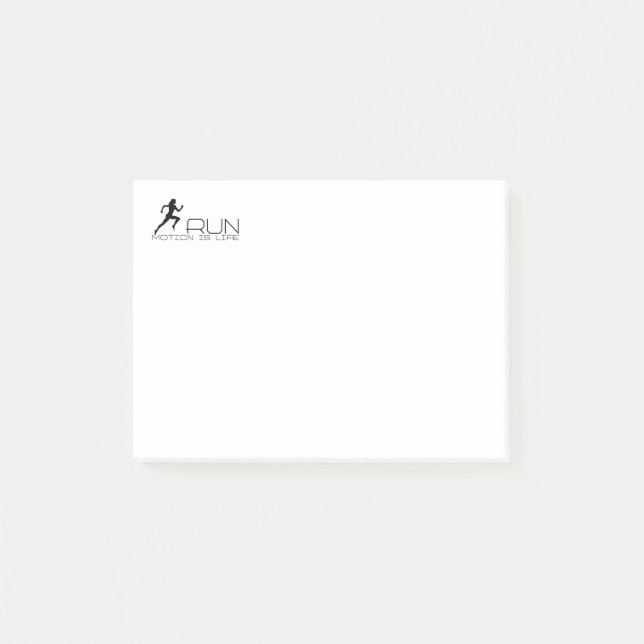 Notas Post-it® Chica Jogging (Anverso)