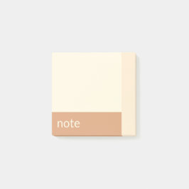 Notas Post-it® Chica limpio Tan y Personalizable crema
