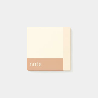 Notas Post-it® Chica limpio Tan y Personalizable crema
