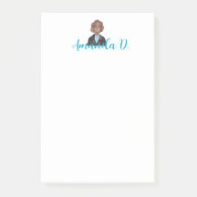 Chica negro con gafas personalizadas