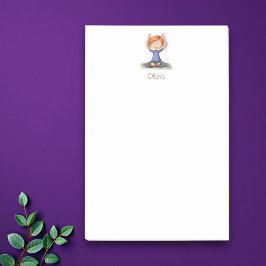 Notas Post-it® Chica personalizado haciendo yoga Post-it® Notes