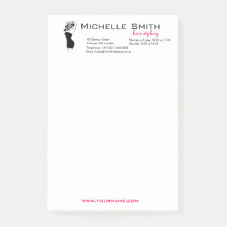 Notas Post-it® Chica precioso con el marcado en caliente del