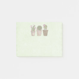 Notas Post-it® Chicas Cute Cactus Con Joyería