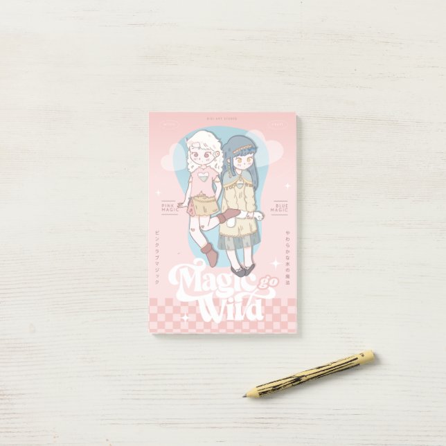 Notas Post-it® 🫧 Chicas de Fantasía Soñadoras🫧 (Escritorio)