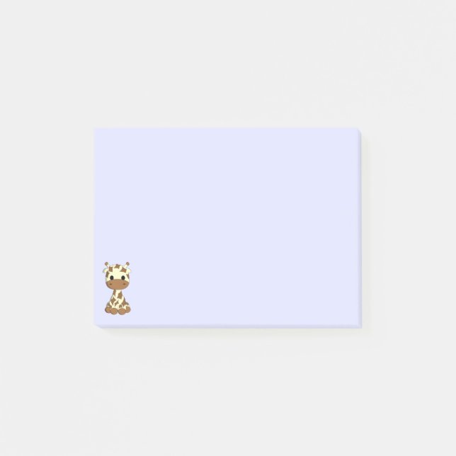 Notas Post-it® Chicas personalizados de la jirafa de bebés (Anverso)