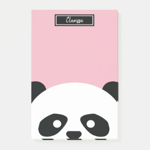 Notas Post-it® Chicas Personalizados Panda Bear Animal Kids Kawai