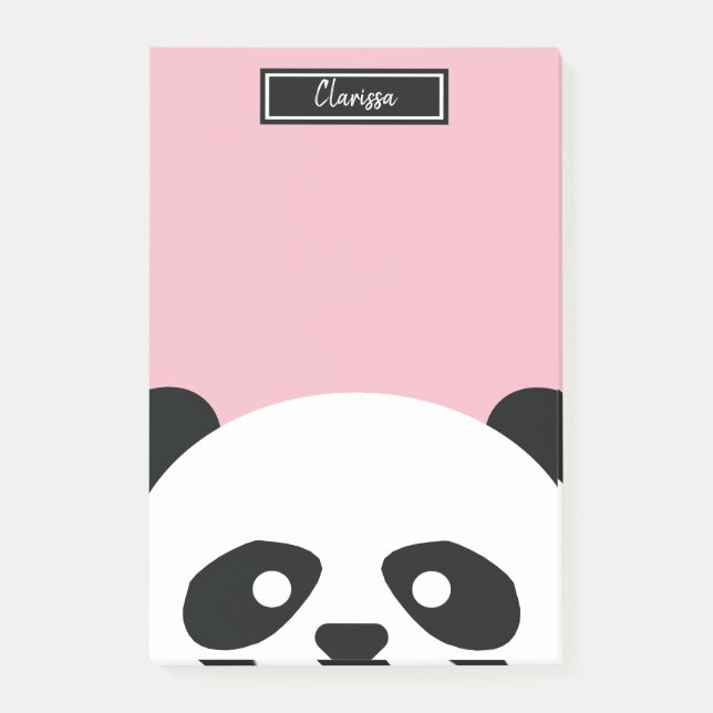 Notas Post-it® Chicas Personalizados Panda Bear Animal Kids Kawai (Anverso)