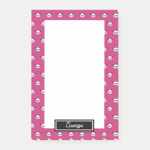 Notas Post-it® Chicas Rosa Personalizados Panda Oso Niños Animale