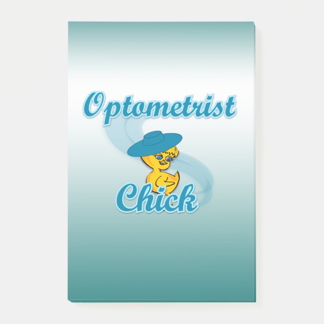 Notas Post-it® Chick optometrista #3 (Anverso)