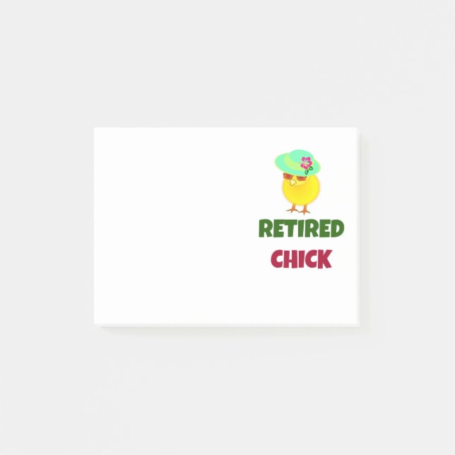 Notas Post-it® Chick retirado, qué lindo (Anverso)