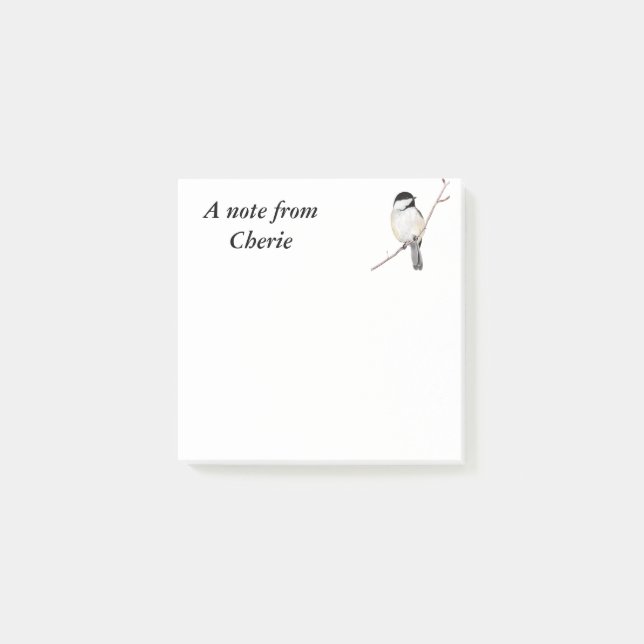 Notas Post-it® Chickadee (Anverso)