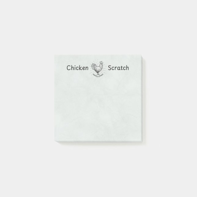Notas Post-it® Chicken Scratch Notes | Chicken Lady (Anverso)
