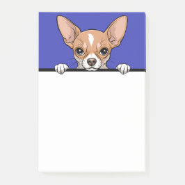 Notas Post-it® Chihuahua Cute Peeking Perro amante Regalos Estaci
