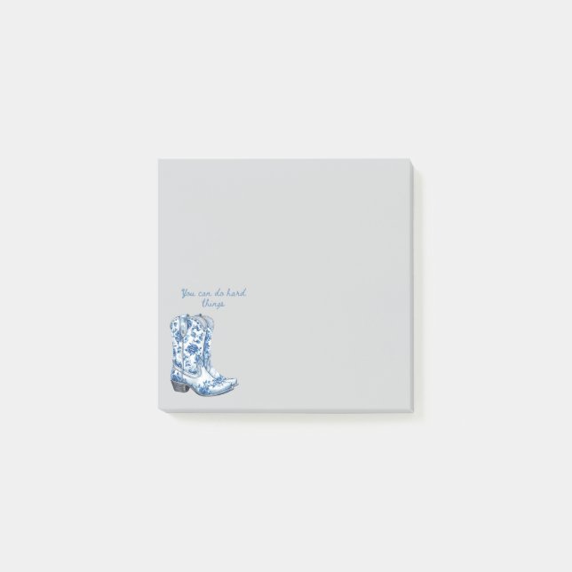Notas Post-it® Chinoiserie Cowgirl Boots Post-it Notes (Anverso)