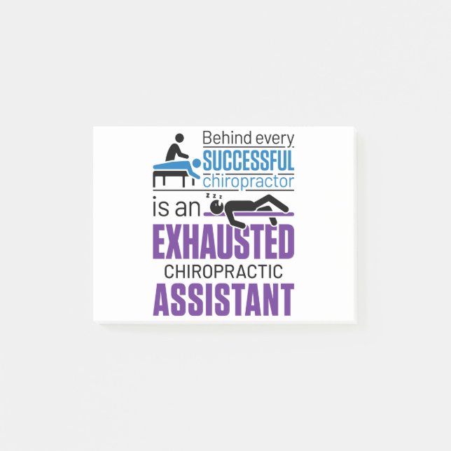 Notas Post-it® Chiropráctico Assistant Chiropractor Divertido (Anverso)