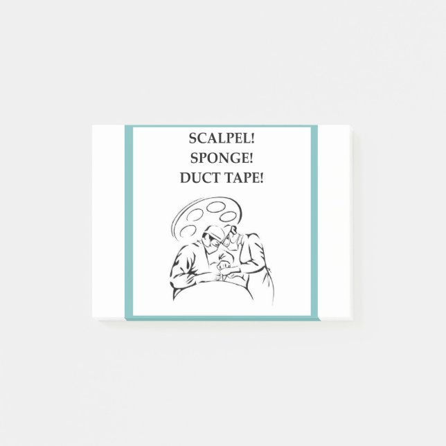 Notas Post-it® Chiste Médica (Anverso)