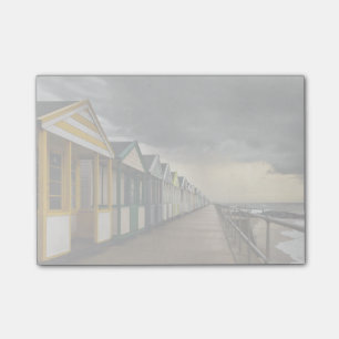 Notas Post-it® Chozas de la playa en una tormenta el Southwold