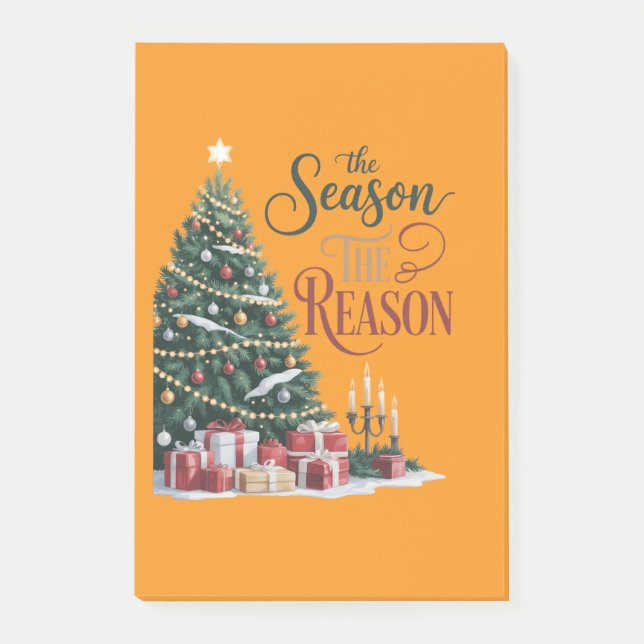 Notas Post-it® Christmas Tree The Season The Reason (Anverso)