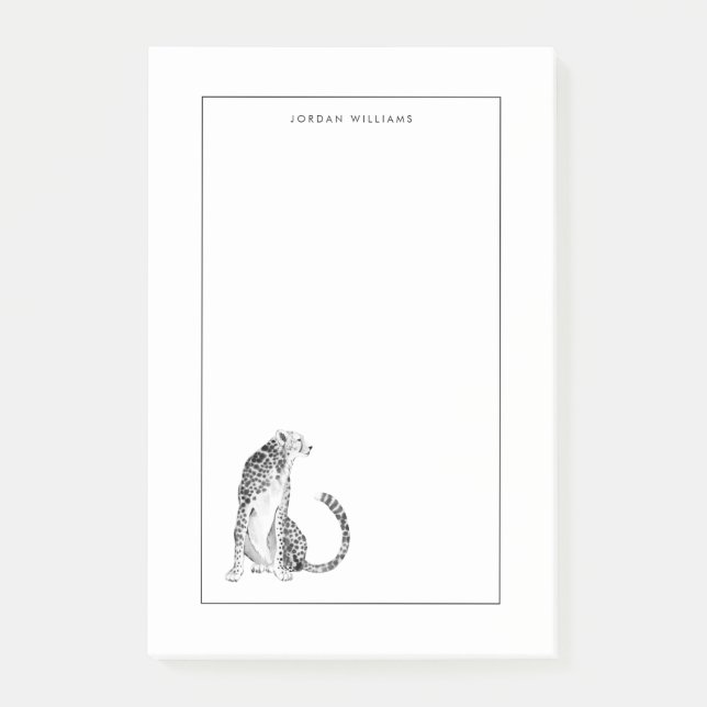 Notas Post-it® Chrome Cheetah (Anverso)