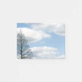 Notas Post-it® Cielo azul de árbol de invierno