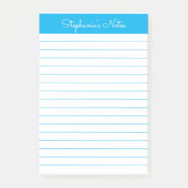 Notas Post-it® Cielo azul simple personalizado