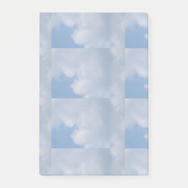 Notas Post-it® Cielo azul y nube blanca (Anverso)