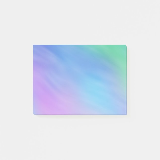 Notas Post-it® Cielo de Arcoíris Suave Femenino (Anverso)