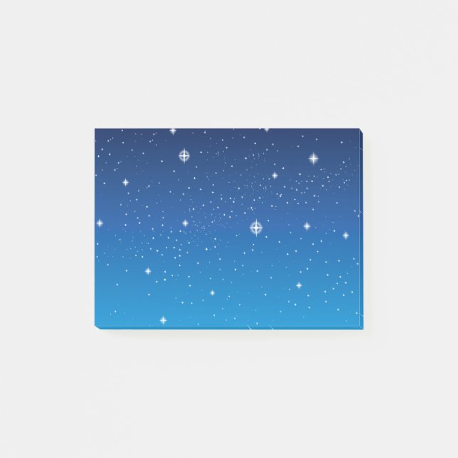 Notas Post-it® Cielo Starry azul profundo (Anverso)
