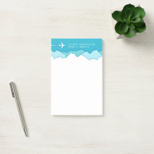 Notas Post-it® Cielos amistosos Piloto y aeronáutico