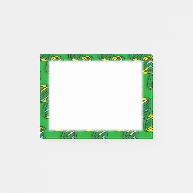 Notas Post-it® Ciencia médica del ADN verde (Anverso)