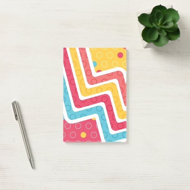 Notas Post-it® Cifras geométricas 4 (Oficina)