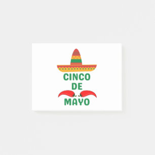 Notas Post-it® Cinco de mayo