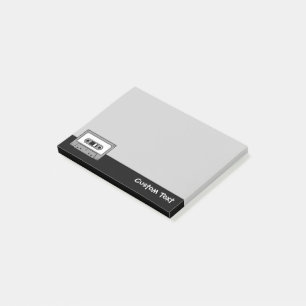 Notas Post-it® Cinta cassette de audio gris