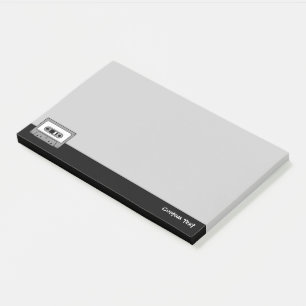 Notas Post-it® Cinta cassette de audio gris