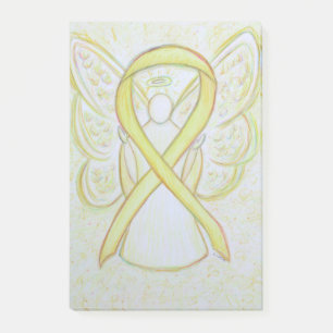 Notas Post-it® Cinta de conciencia amarilla Angel Sticky Post ItN