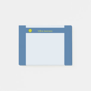 Notas Post-it® Cinta de flor amarilla por Kenneth Yoncich