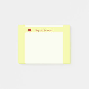 Notas Post-it® Cinta del amante de Borgoña por Kenneth Yoncich