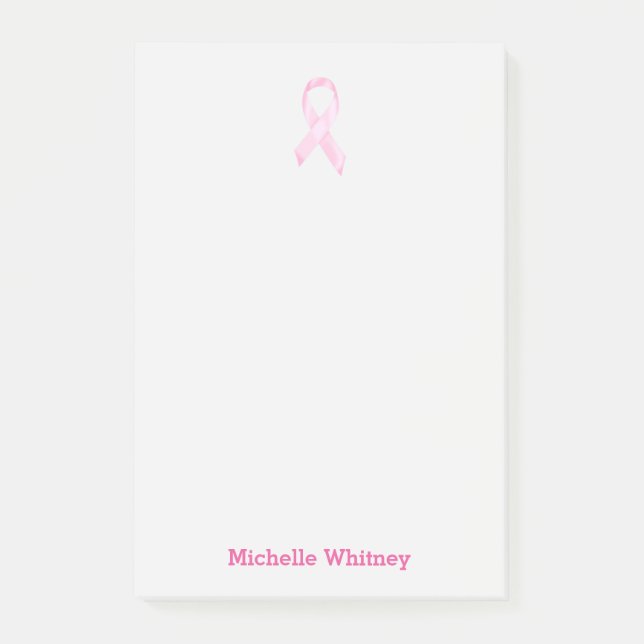 Notas Post-it® Cinta del cáncer de pecho (Anverso)
