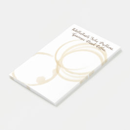 Notas Post-it® Cinta divertida de café "Geniuses Bebe Coffee"