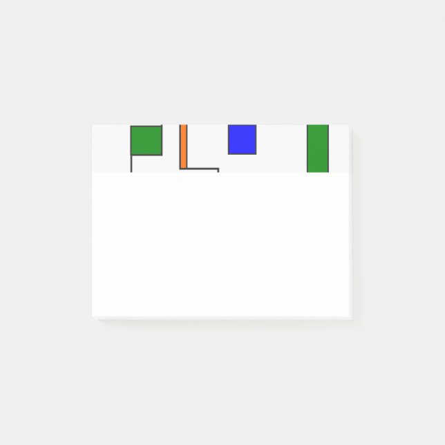 Notas Post-it® Circuitos de Bauhaus (Anverso)