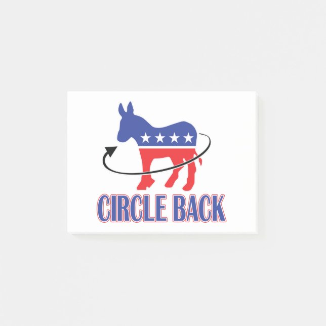 Notas Post-it® Círculo hacia atrás- (Anverso)